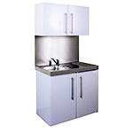 Bronze Eyeline 1000mm Commercial Mini Kitchen with Wall Cupboards