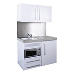 Silver Eyeline 1200mm Commercial Mini Kitchen with Wall Cupboards