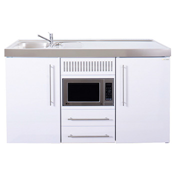 Commercial 1500mm Wide Silver Mini Kitchen without Hob